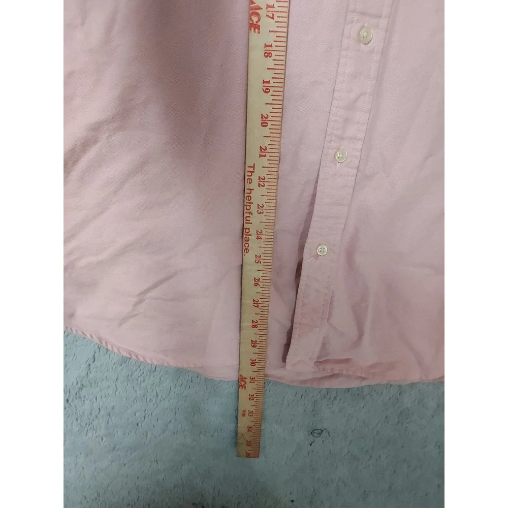 Polo Ralph Lauren Shirt Mens XL Classic Fit Oxford Short Sleeve Pink Flesh Pony